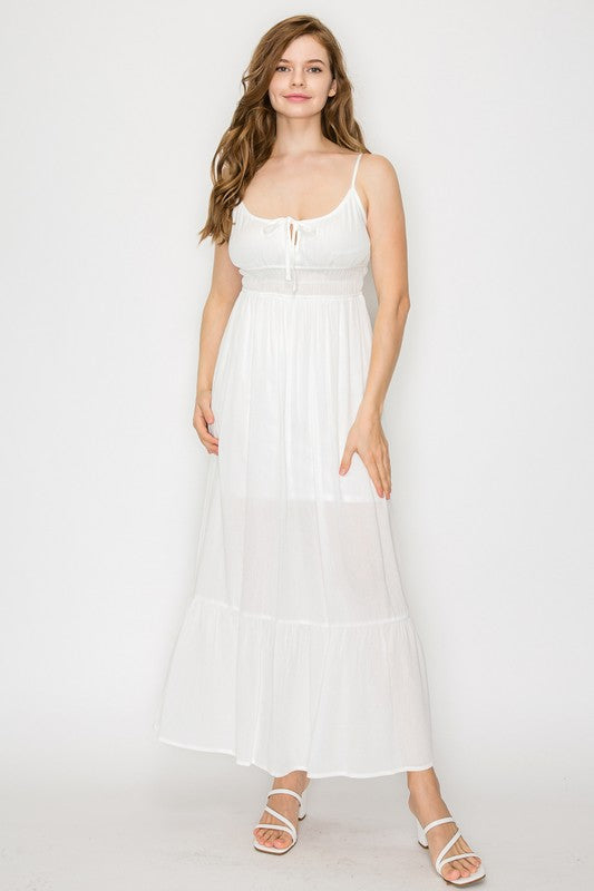 Flowy Smocked Maxi Dress