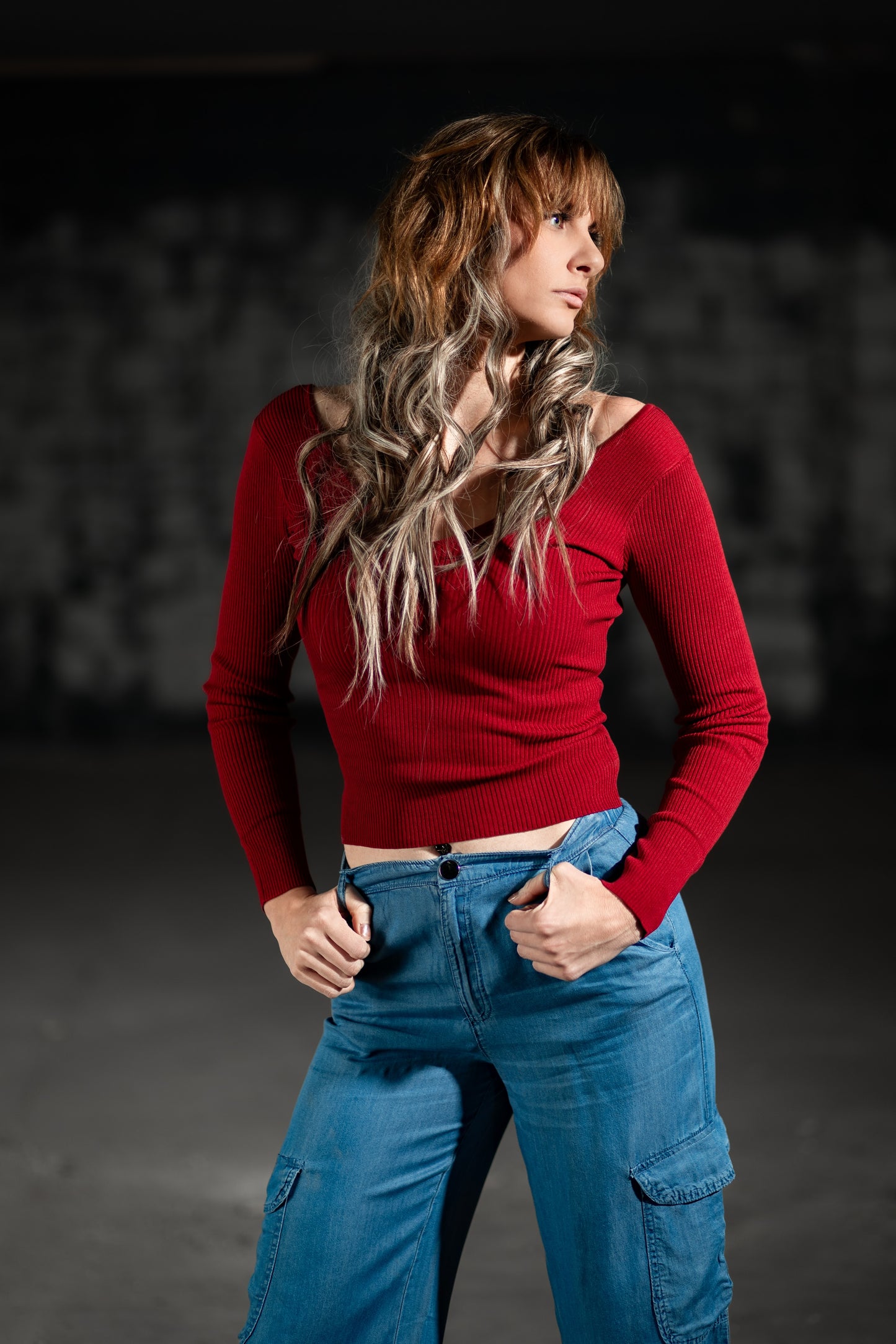 Sweater Top Basics (Burgundy)