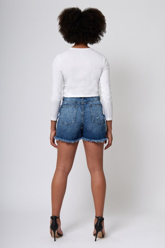 Denim 90s High Rise Shorts