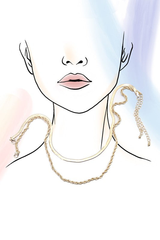 Snake & Rope Chain Set