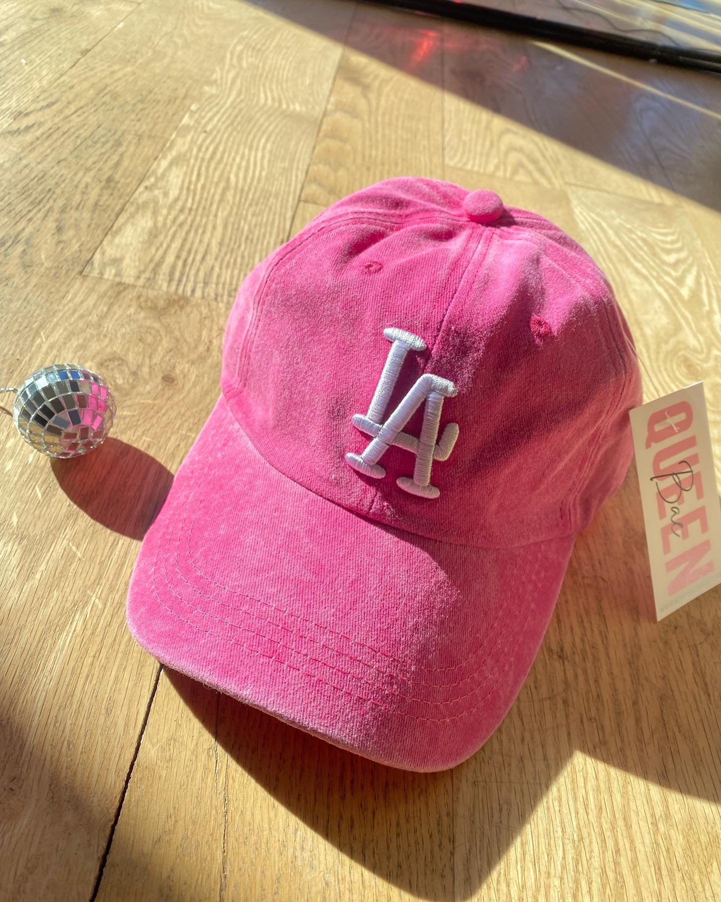 Pink LA Baseball Cap