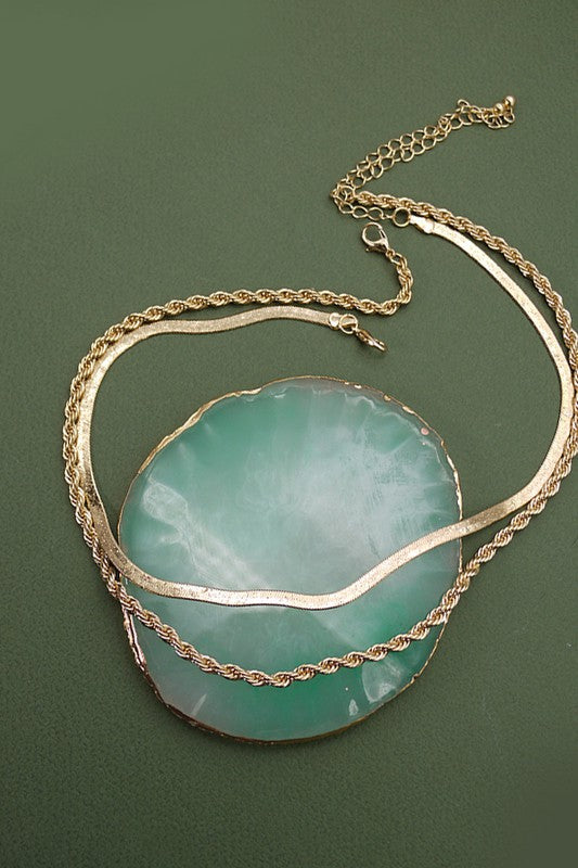 Snake & Rope Chain Set