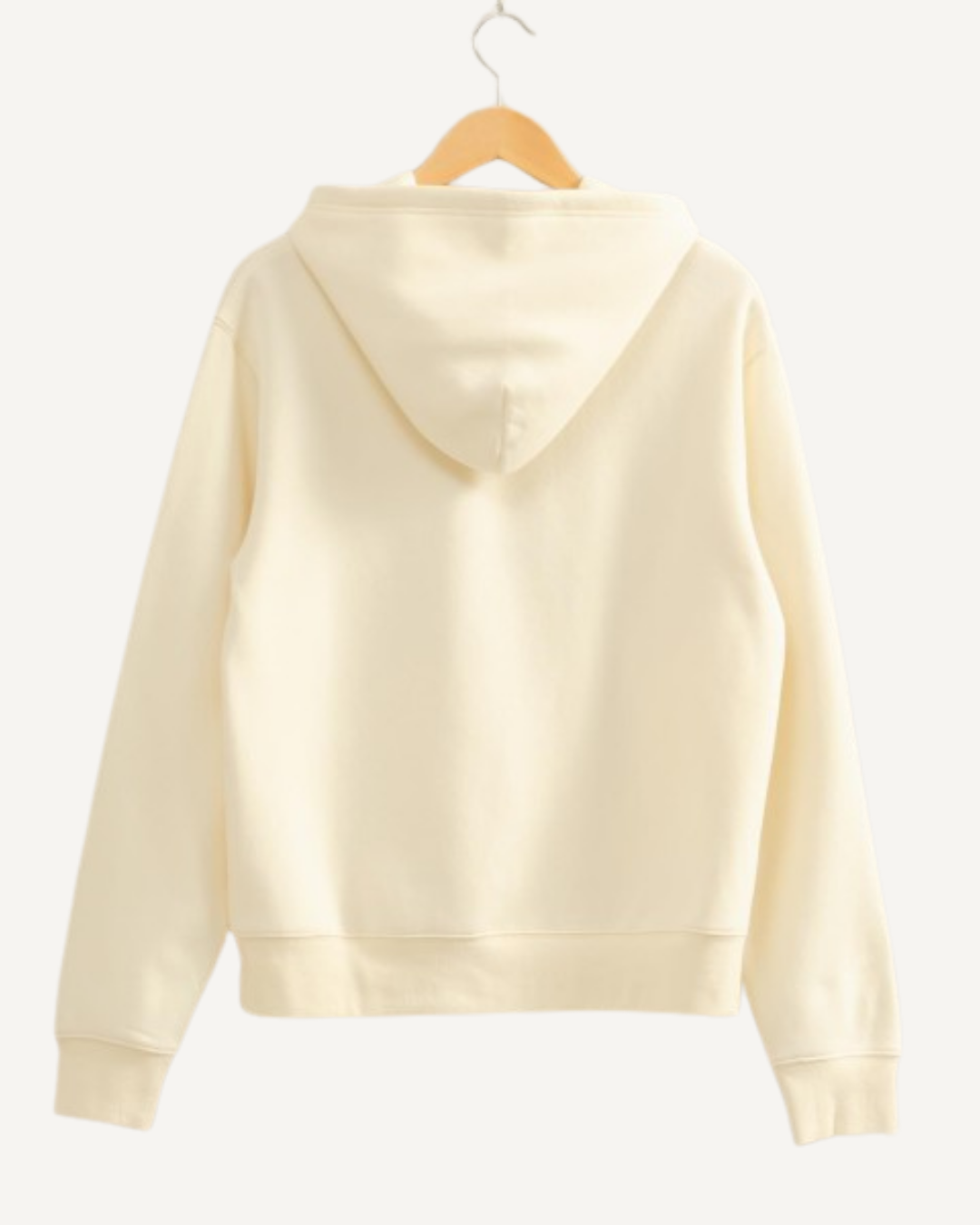 Cream Essential Cozy Cabin Hoodie With Kangaroo Pocket