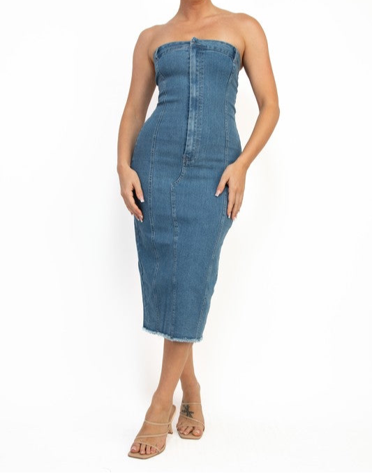 Denim dress