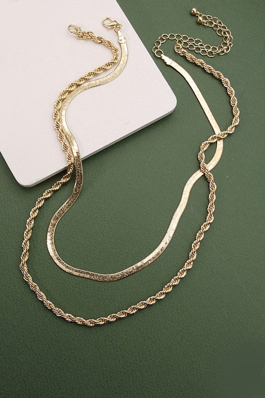 Snake & Rope Chain Set