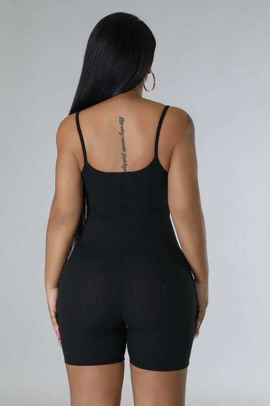 Ribbed Jersey Romper