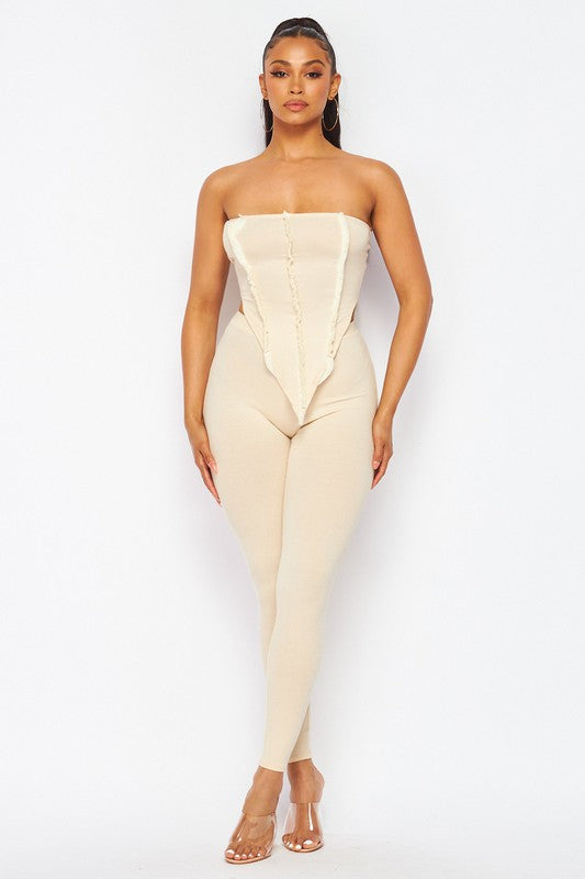 Fringe Crop Legging Set