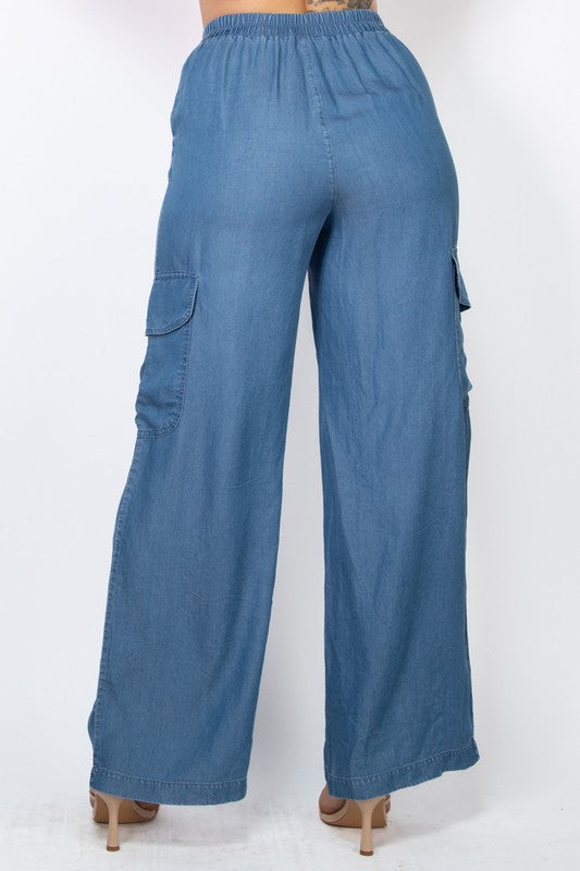 Wide Leg Denim Pant