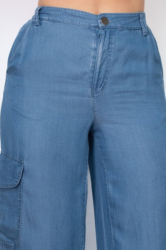 Wide Leg Denim Pant
