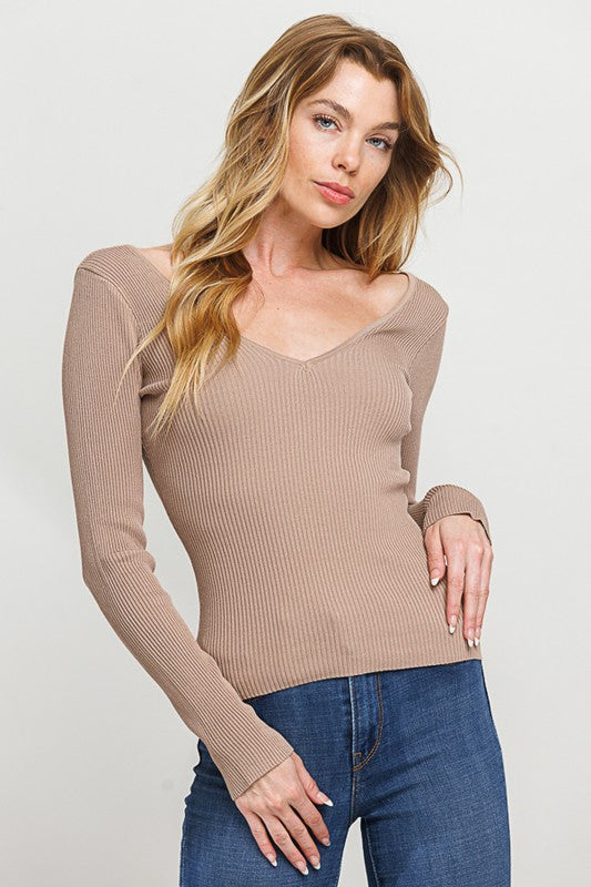 Sweater Top Basics (Mocha)