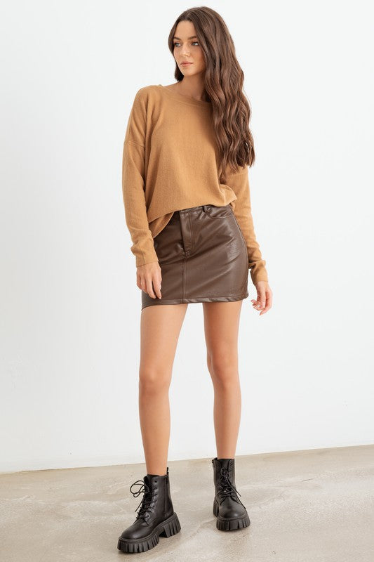 Long Sleeve Crew Neck Soft To Touch Top