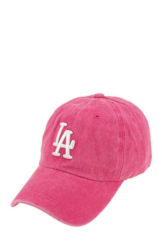 Pink LA Baseball Cap