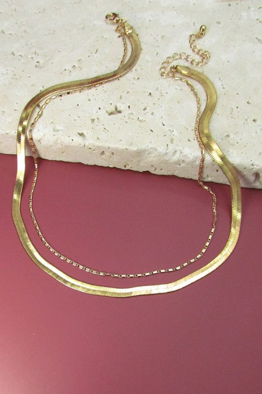 Double Layered Snake Chain