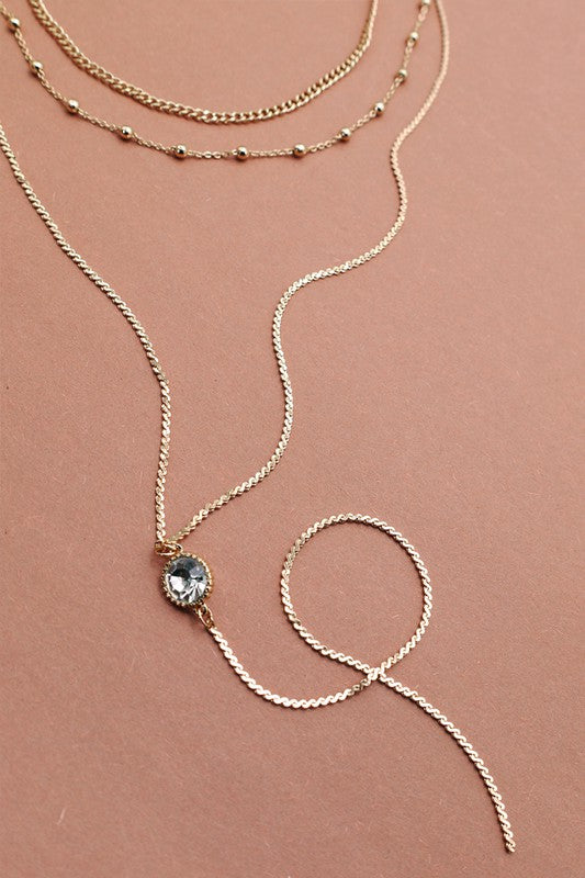 Diamond Double Layer Necklace
