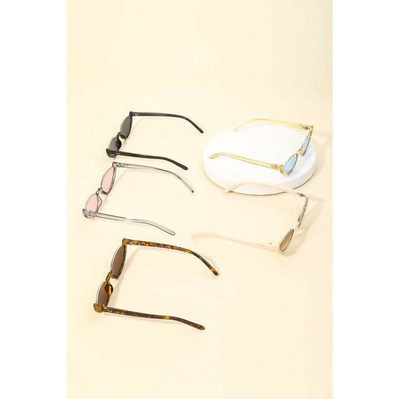 Oval Rimless Sunglasses