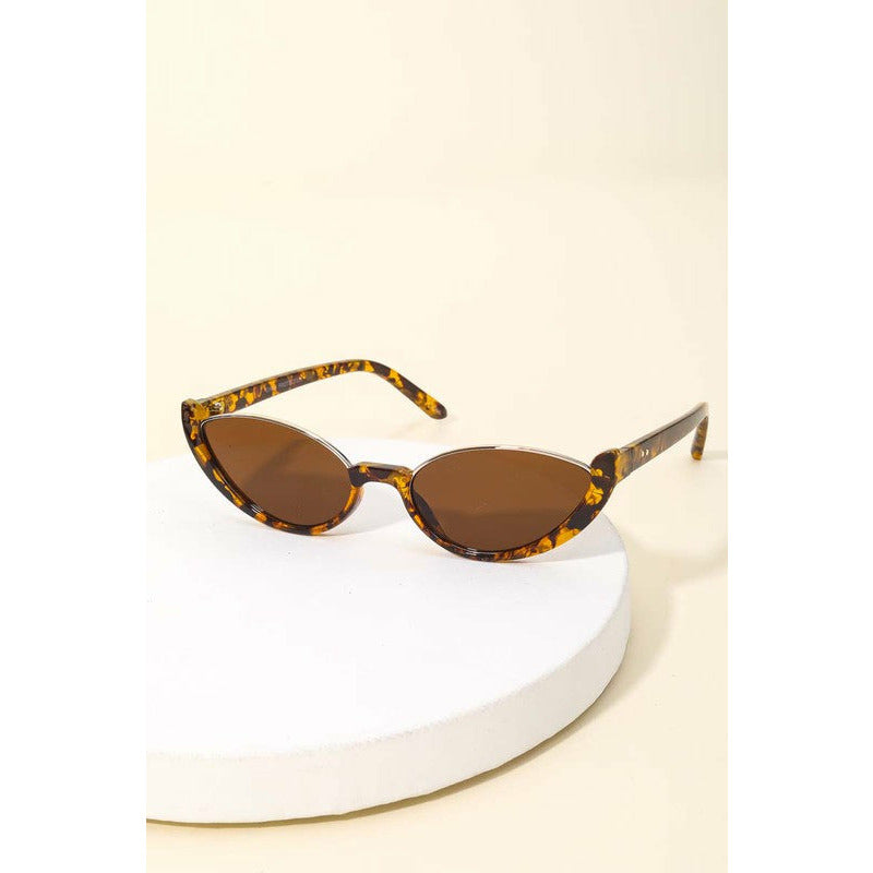 Oval Rimless Sunglasses