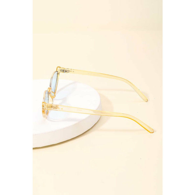 Oval Rimless Sunglasses