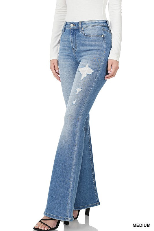 High-Rise Straight Leg Denim Jean