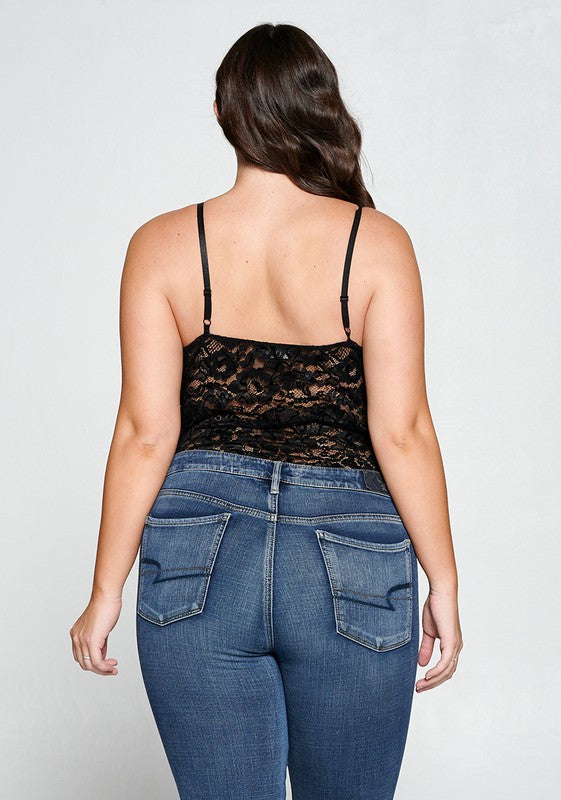 Curvy Plus Lace Bodysuit