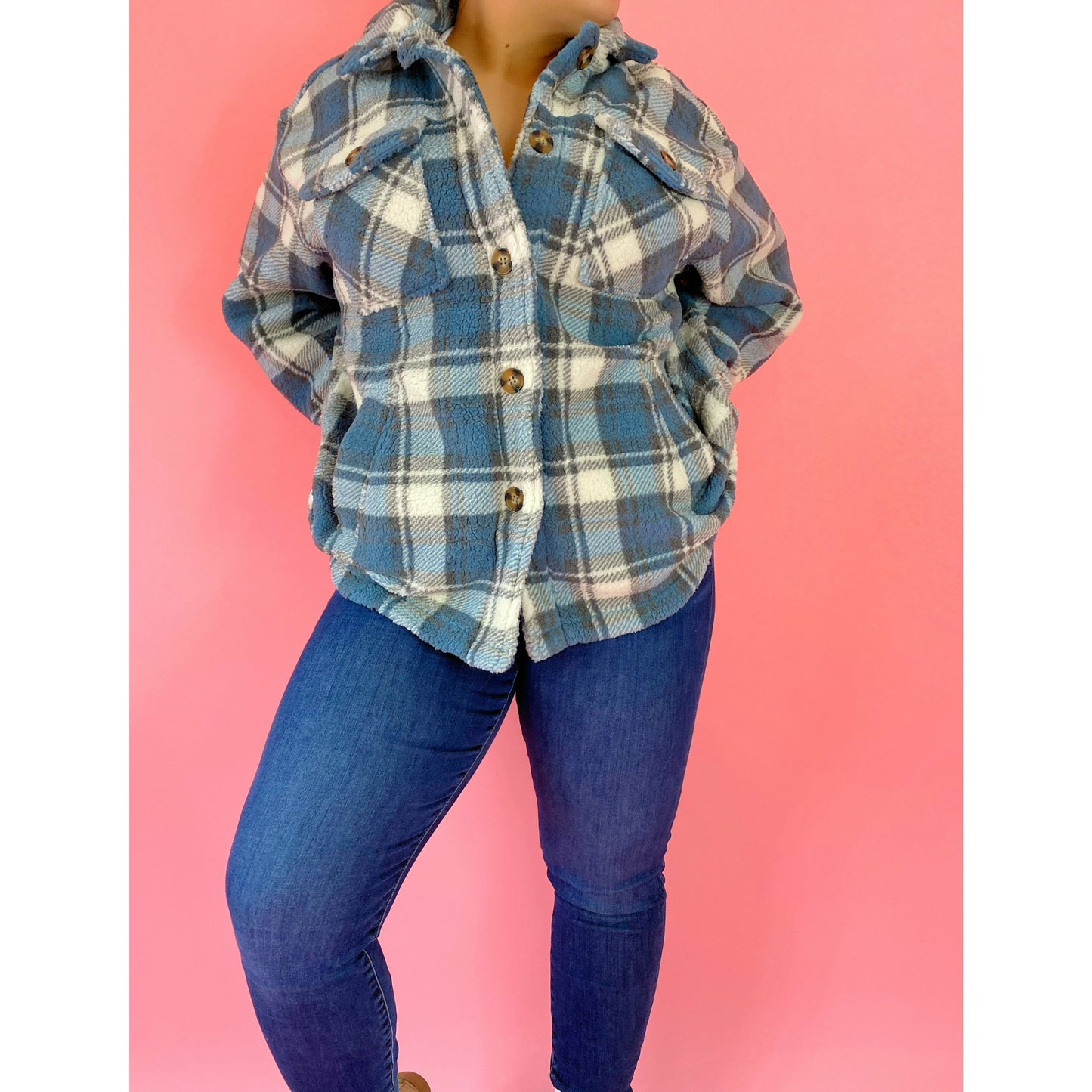 Plaid Sherpa Shacket