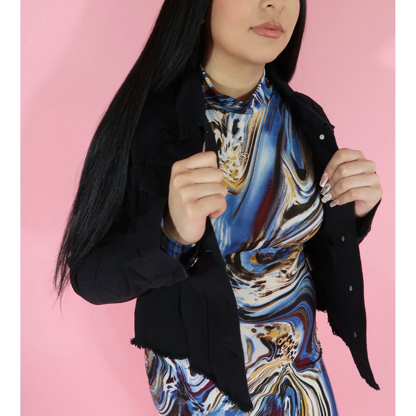 Womens Maya Marble Print Bodycon Mini Dress