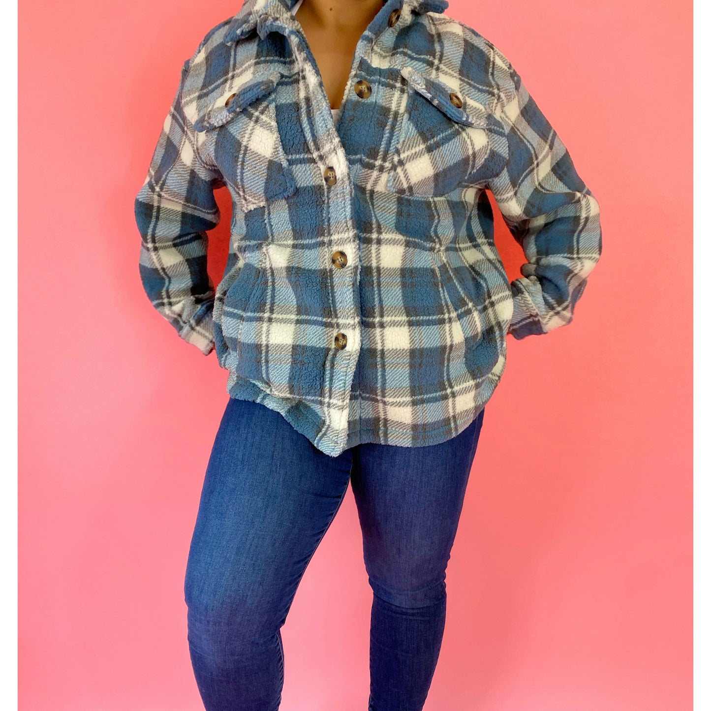 Plaid Sherpa Shacket