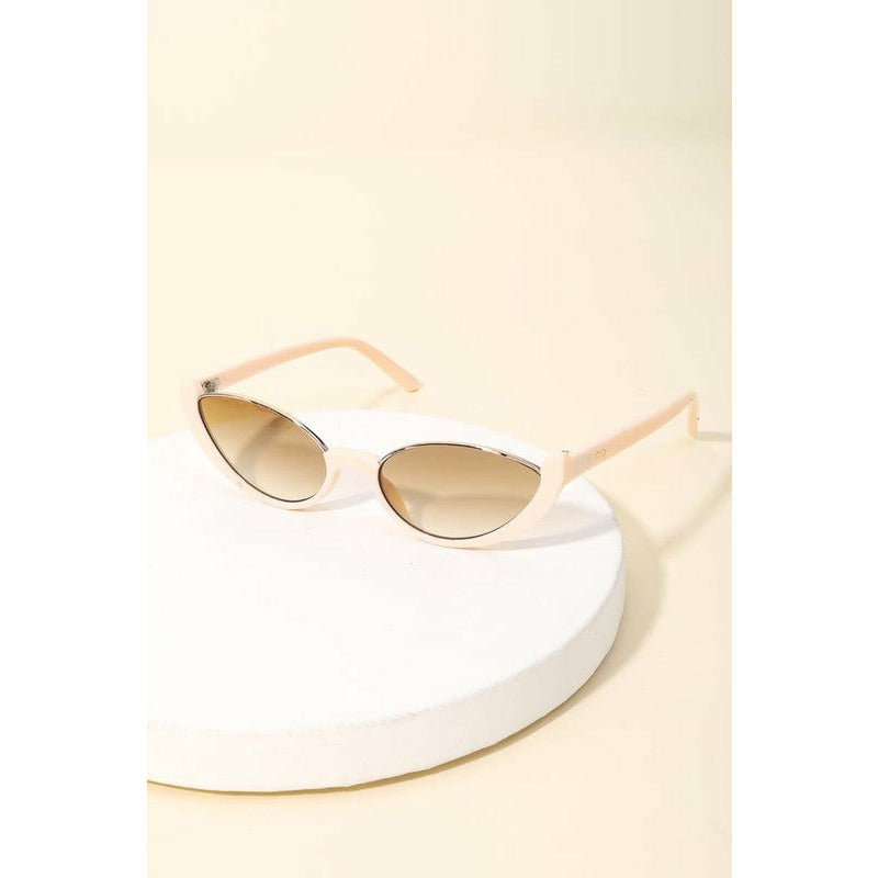 Oval Rimless Sunglasses