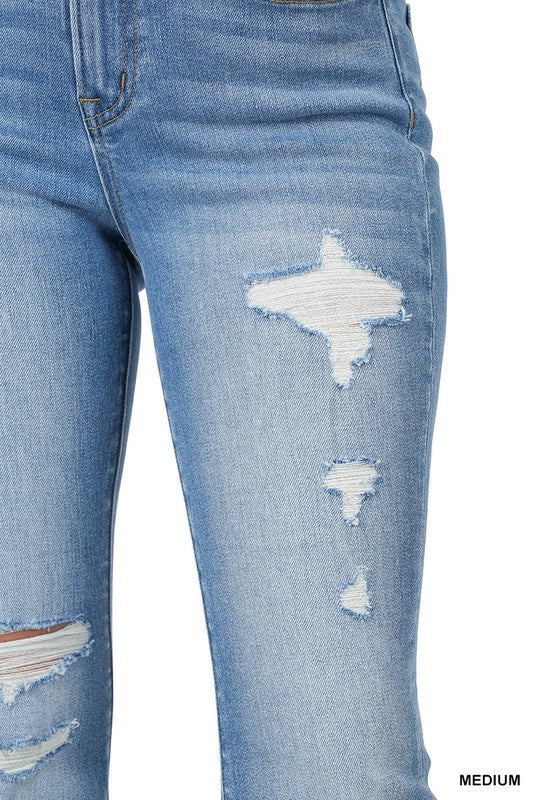 High-Rise Straight Leg Denim Jean