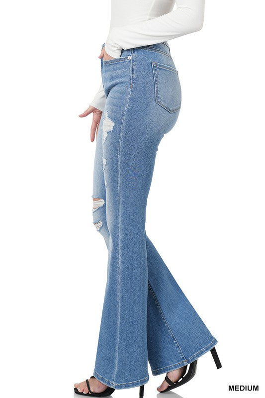 High-Rise Straight Leg Denim Jean