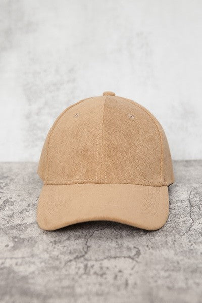 SUEDE VEGAN BASEBALL CAP