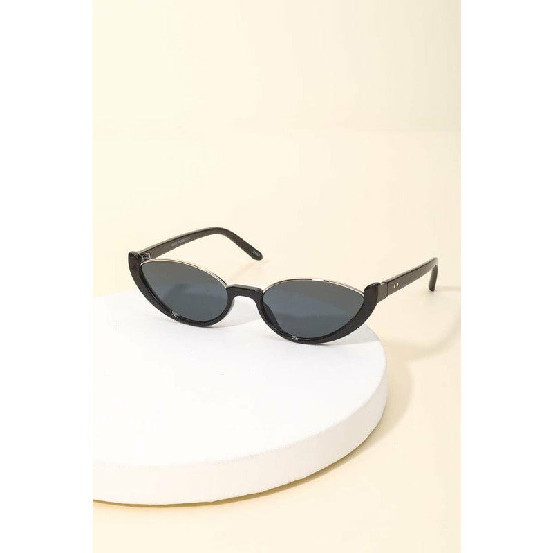 Oval Rimless Sunglasses