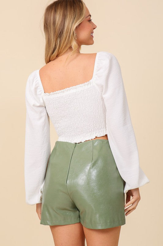 Corset Stitch Top