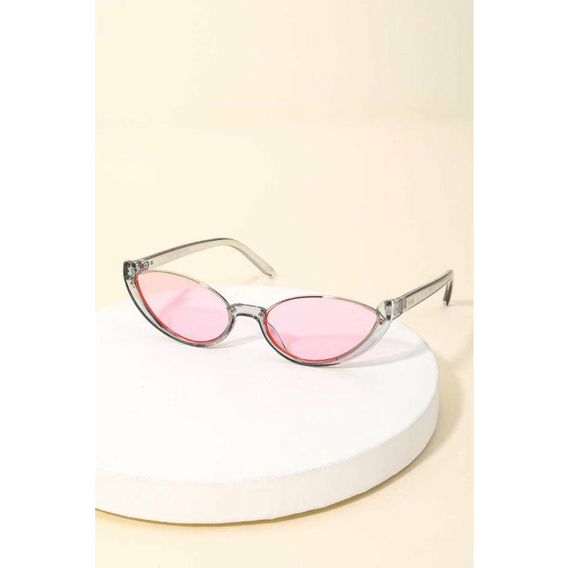 Oval Rimless Sunglasses