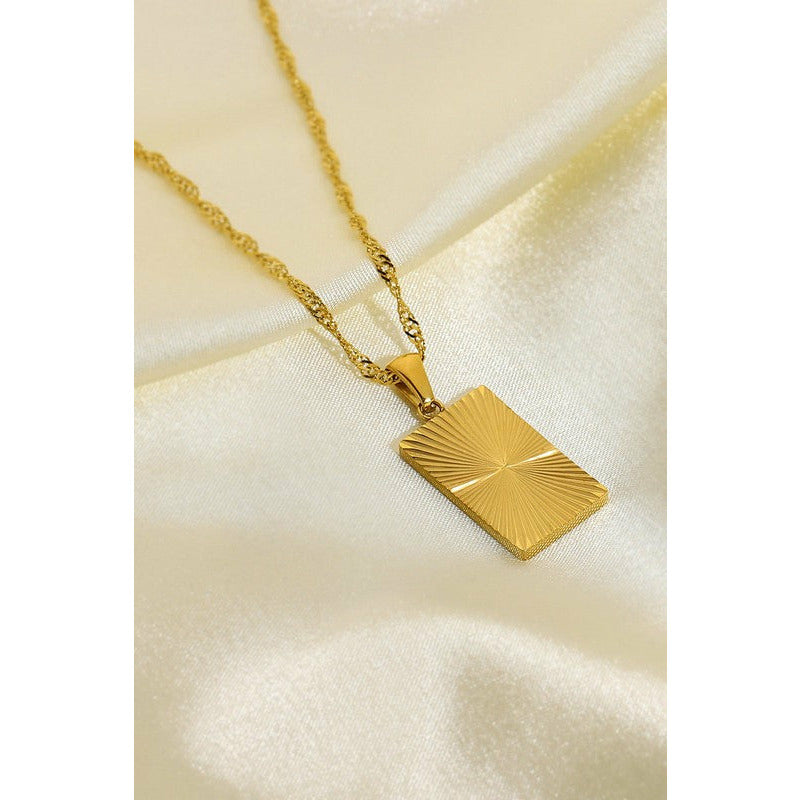 Gold Plated Pendant Necklace