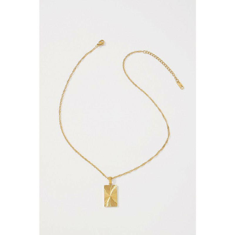 Gold Plated Pendant Necklace