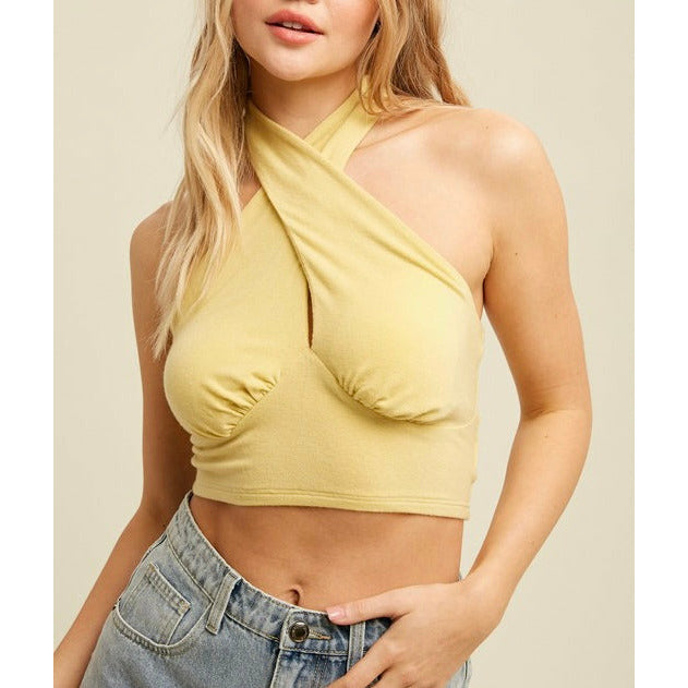 Multi-way Halter Knit Top