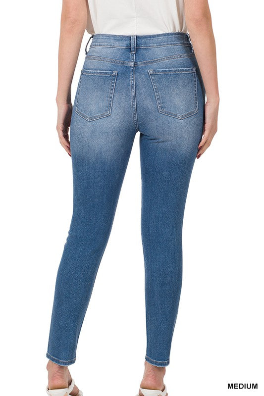 High-Rise Skinny Denim Jeans