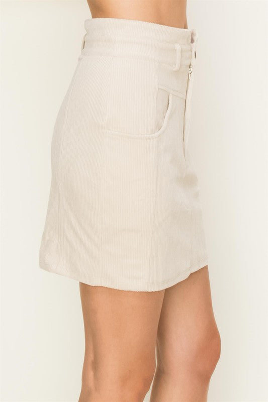 My World Not Your’s Corduroy Skirt