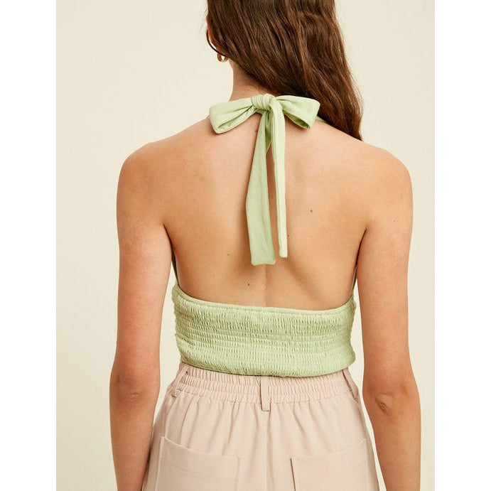 Uptown Girl Halter Knit Crop Top