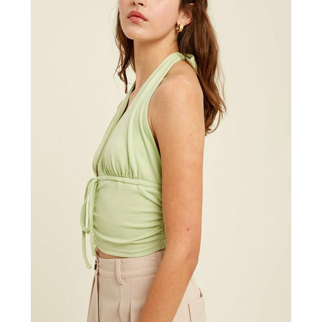 Uptown Girl Halter Knit Crop Top