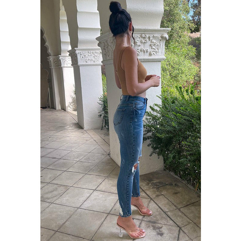 Killin ‘Em Kindly High Waisted Skinny Denim Jeans