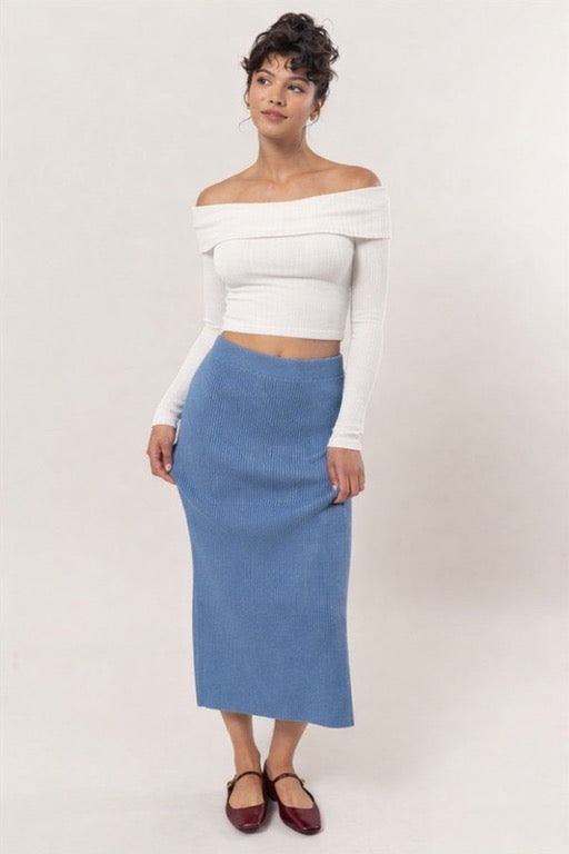 Ribbed Comfort Skirt