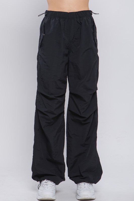 Streetwear Cargo Pants Women Trousers Sweatpants Side Stripe Elastic Low  Rise Straight Y2k Aesthetic Jogger Parachute Pants Girl - Pants & Capris -  AliExpress