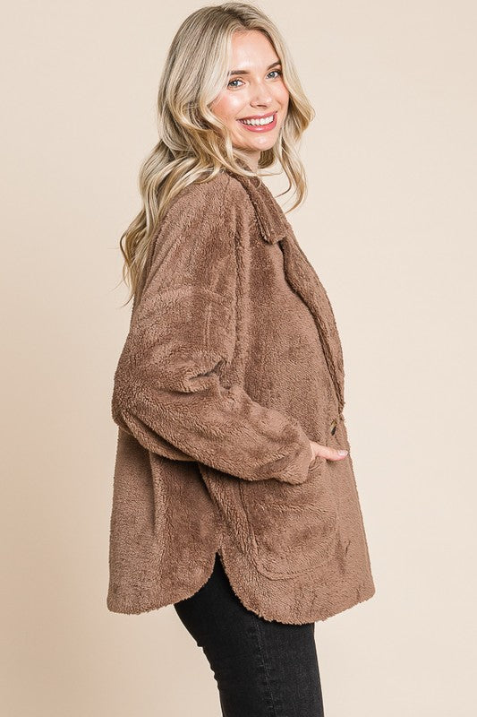 Cozy Girly Teddy Jacket