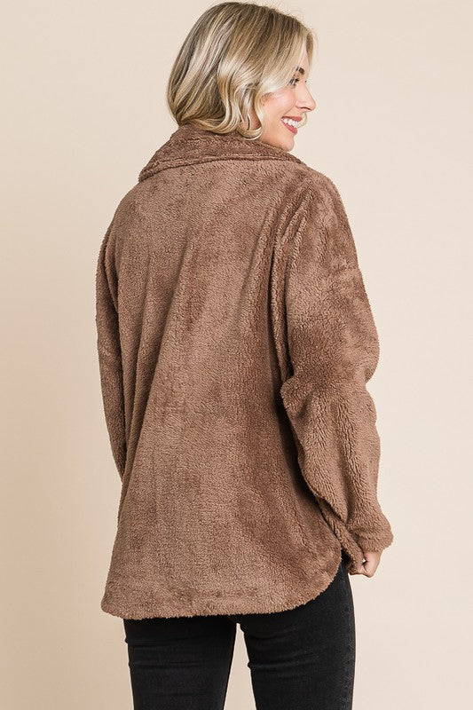 Cozy Girly Teddy Jacket