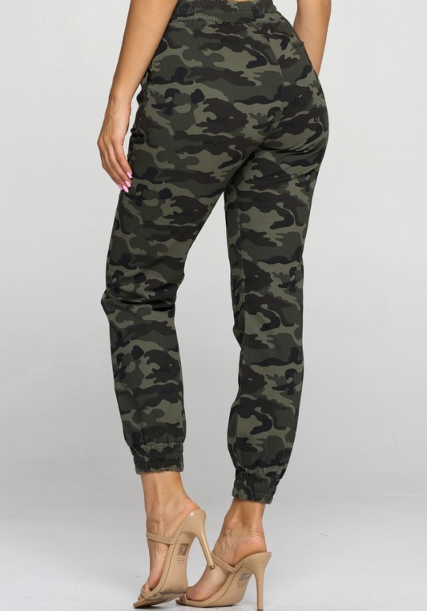 Army Camo Print Cargo Pants