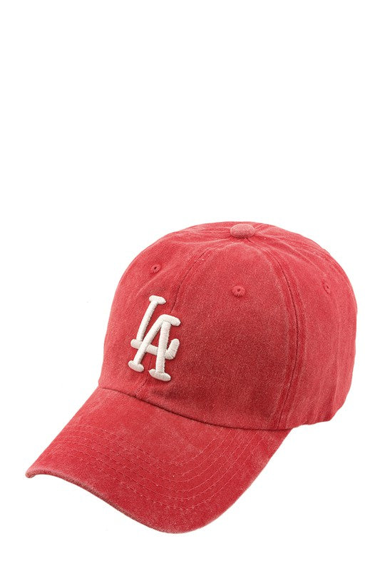 Red LA Baseball Cap