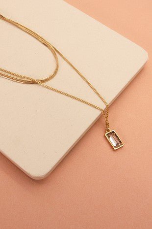 Snake Chain Double Layer Necklace