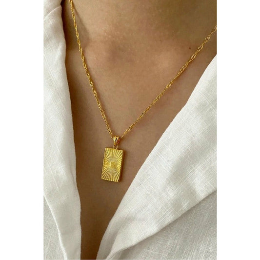 Gold Plated Pendant Necklace