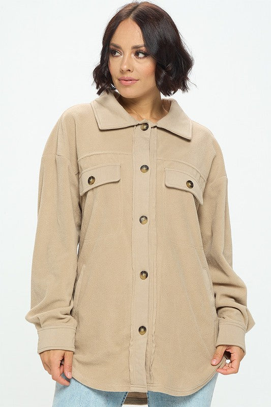 Oversize Fleece Shacket